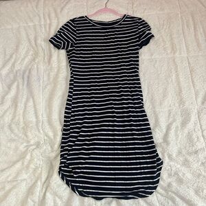 Striped Black and White Women's Dress